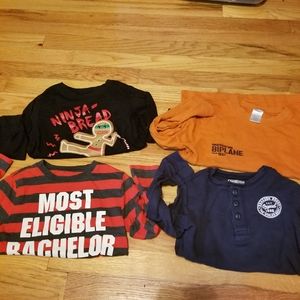 Lot of 4 boys long sleeve tshirts. Size 5